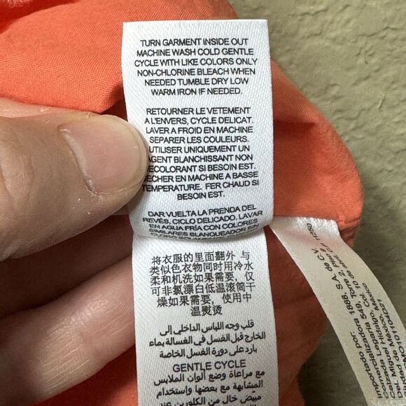 NEW Peek Coral Sleeveless Drop Waist Dress Girl's Size 8 Lined Ruffle Eyelet - Picture 14 of 15